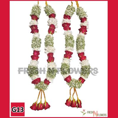 Gypsy Flower Garland with RosePetal – G13