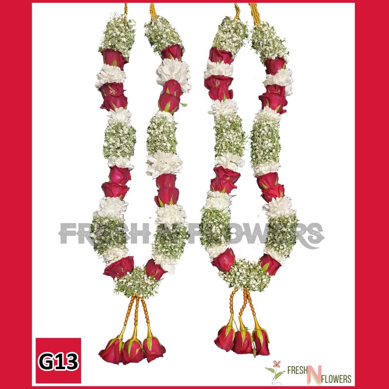 Gypsy Flower Garland with RosePetal – G13